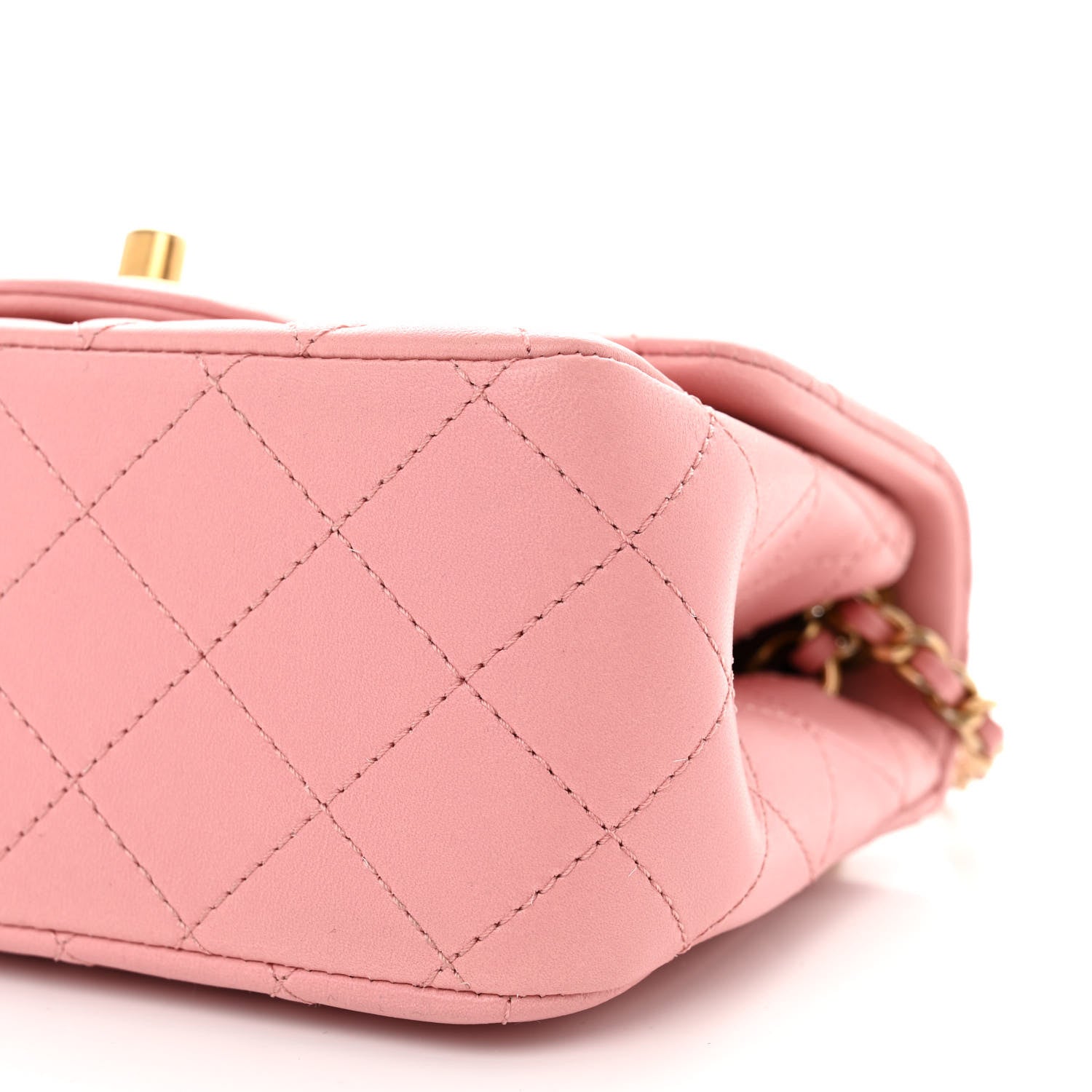 Chanel Lambskin Quilted Mini Pearl Crush Flap Pink 11 of 11