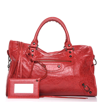 Balenciaga Agneau Classic Hardware City Rouge Cardinal 1 of 8