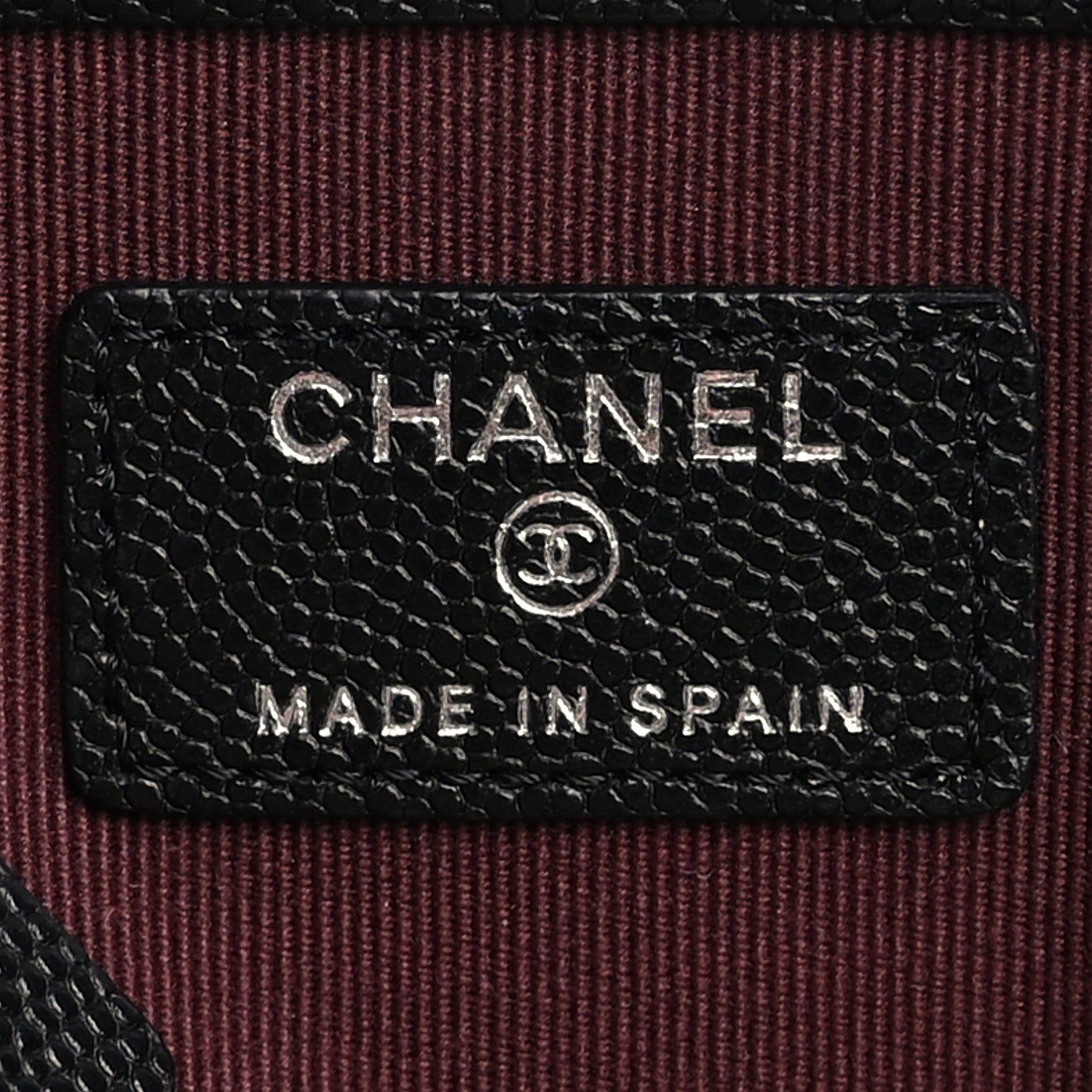 Chanel Caviar Quilted Medium Cosmetic Case Black 6 of 10