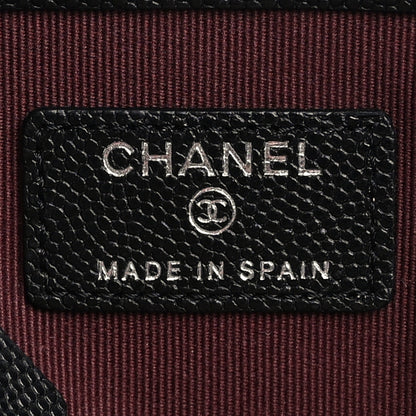 Chanel Caviar Quilted Medium Cosmetic Case Black 6 of 10