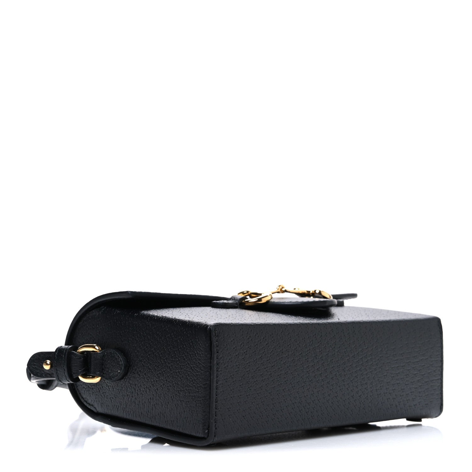 Gucci Calfskin Horsebit 1955 Shoulder Bag Black 4 of 10