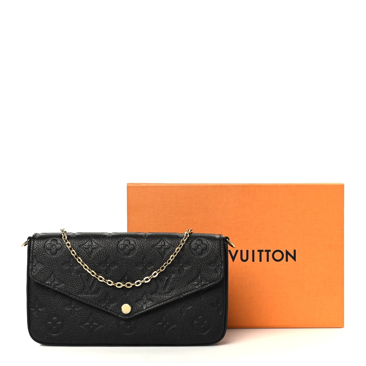 Empreinte Pochette Felicie Chain Wallet Black