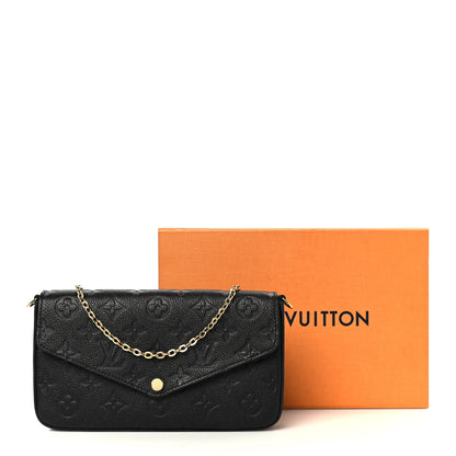 Louis Vuitton Empreinte Pochette Felicie Chain Wallet Black 15 of 15
