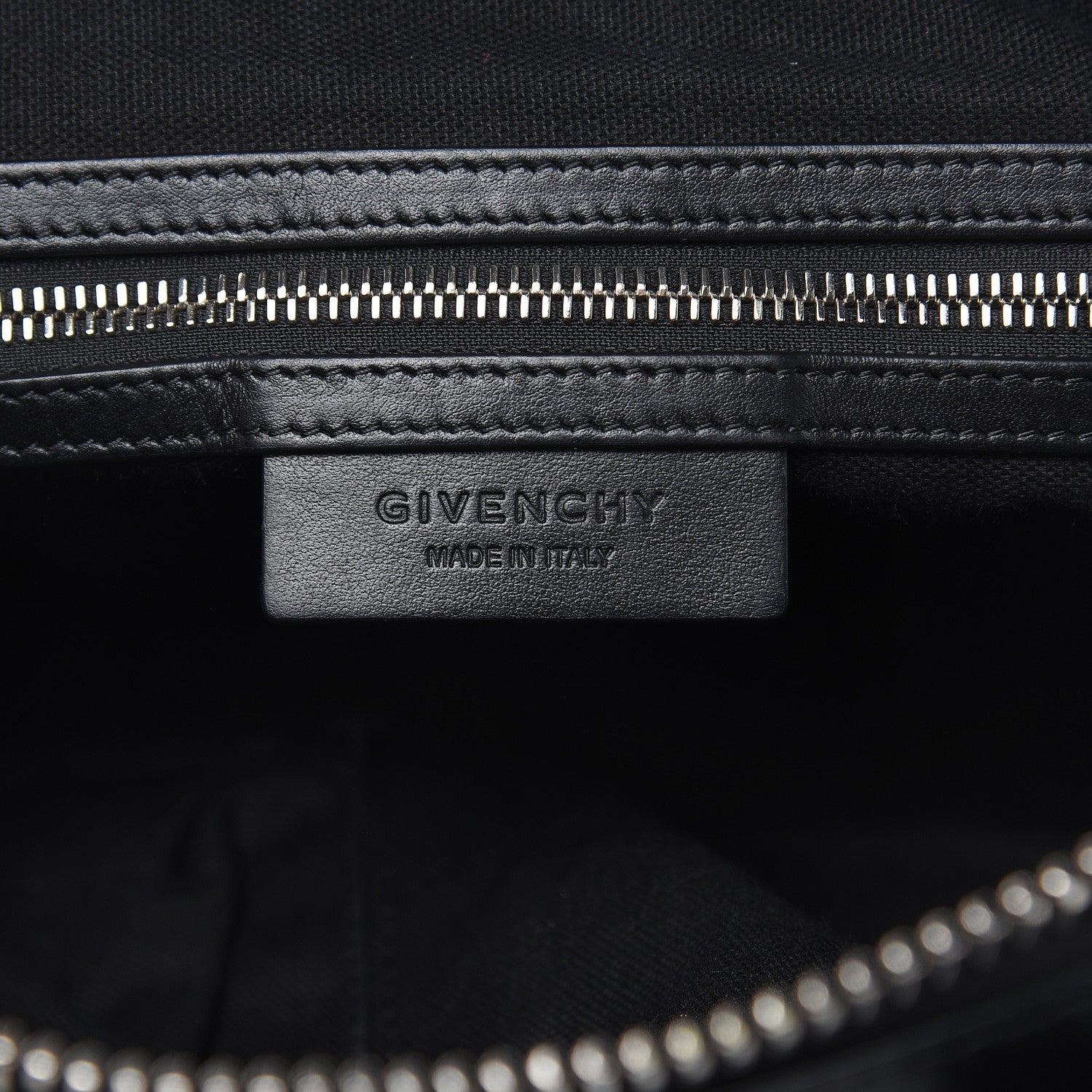Givenchy Waxed Calfskin Small Nightingale Logo Strap Black 6 of 19