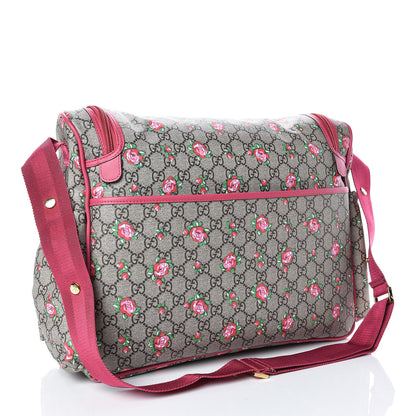 Gucci GG Supreme Monogram Rose Bud Diaper Bag Pink 3 of 15