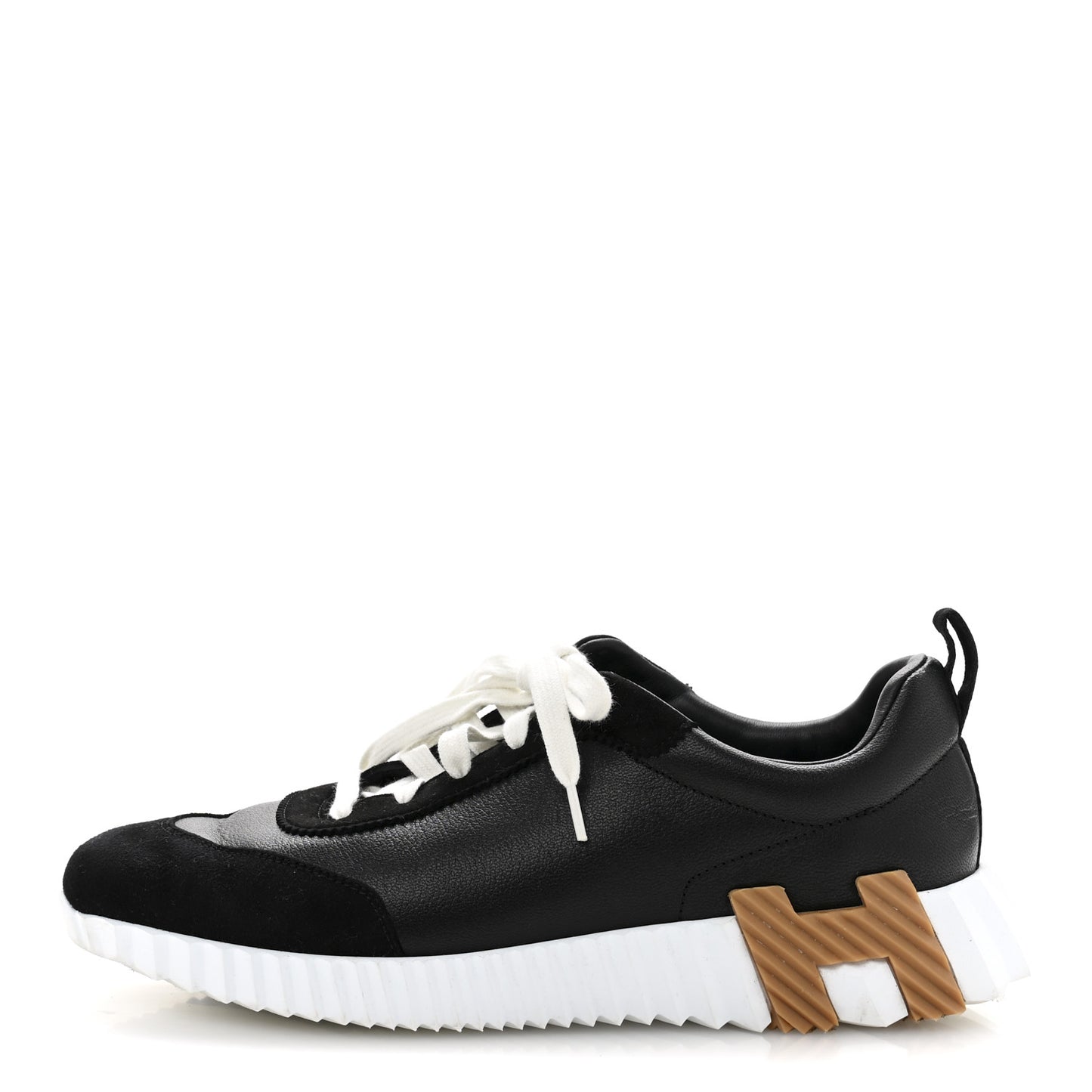Goatskin Suede Goatskin Bouncing Sneakers 40.5 Black