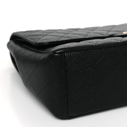 Chanel Caviar Quilted Maxi Double Flap Black 8 of 9