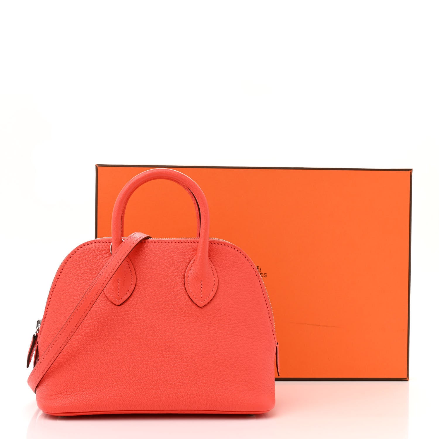Hermes Chevre Mysore Mini 1923 Bolide Orange Field 11 of 11