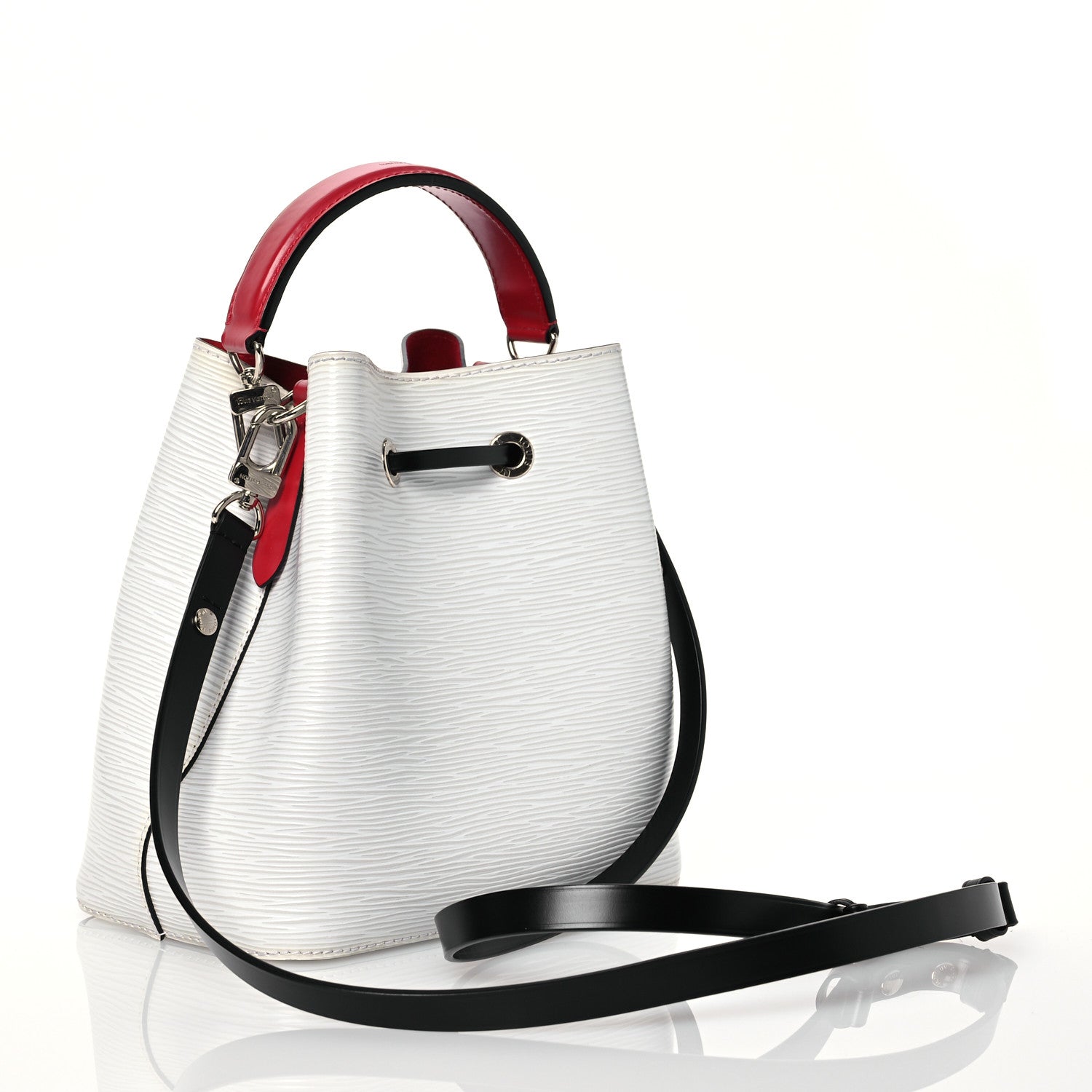 Louis Vuitton Epi Neonoe BB Black White Scarlet 3 of 11