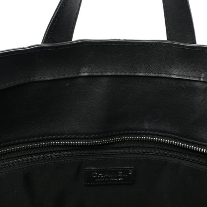 Chanel Calfskin Quilted Ultra Pocket Shopping Tote Black 11 of 16