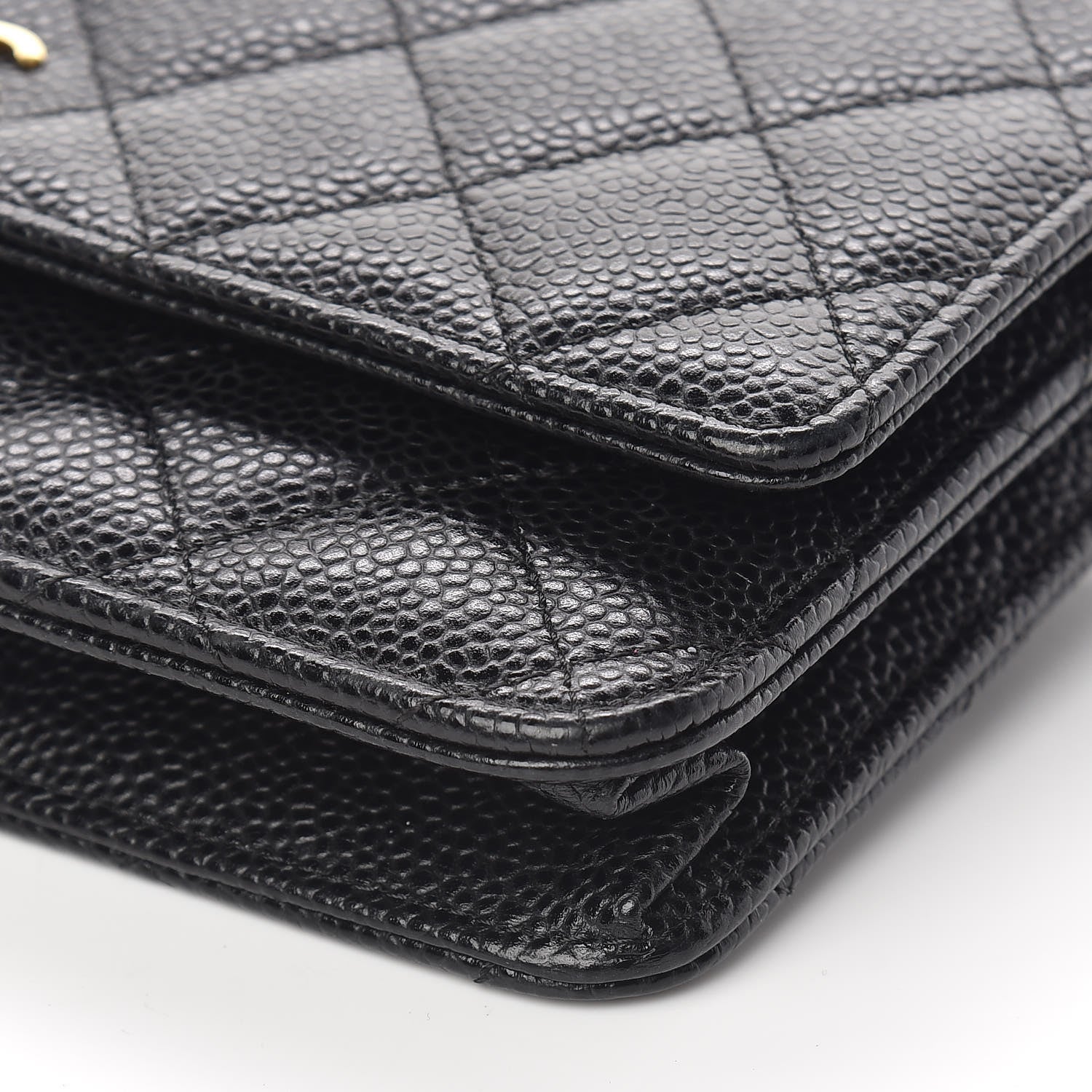 Chanel Caviar Quilted Wallet On Chain WOC Black 10 of 11