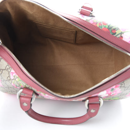 Gucci GG Supreme Monogram Blooms Medium Boston Beige Multicolor Dry Rose 6 of 16