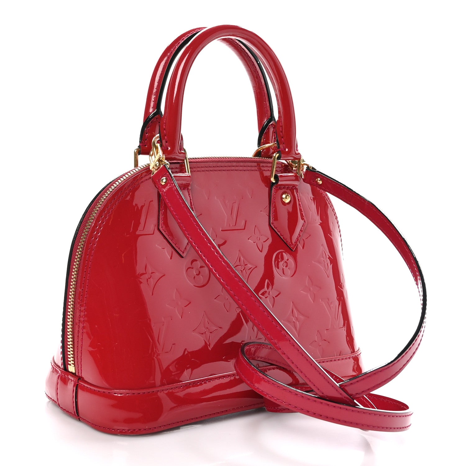 Louis Vuitton Vernis Alma BB Cherry 3 of 9