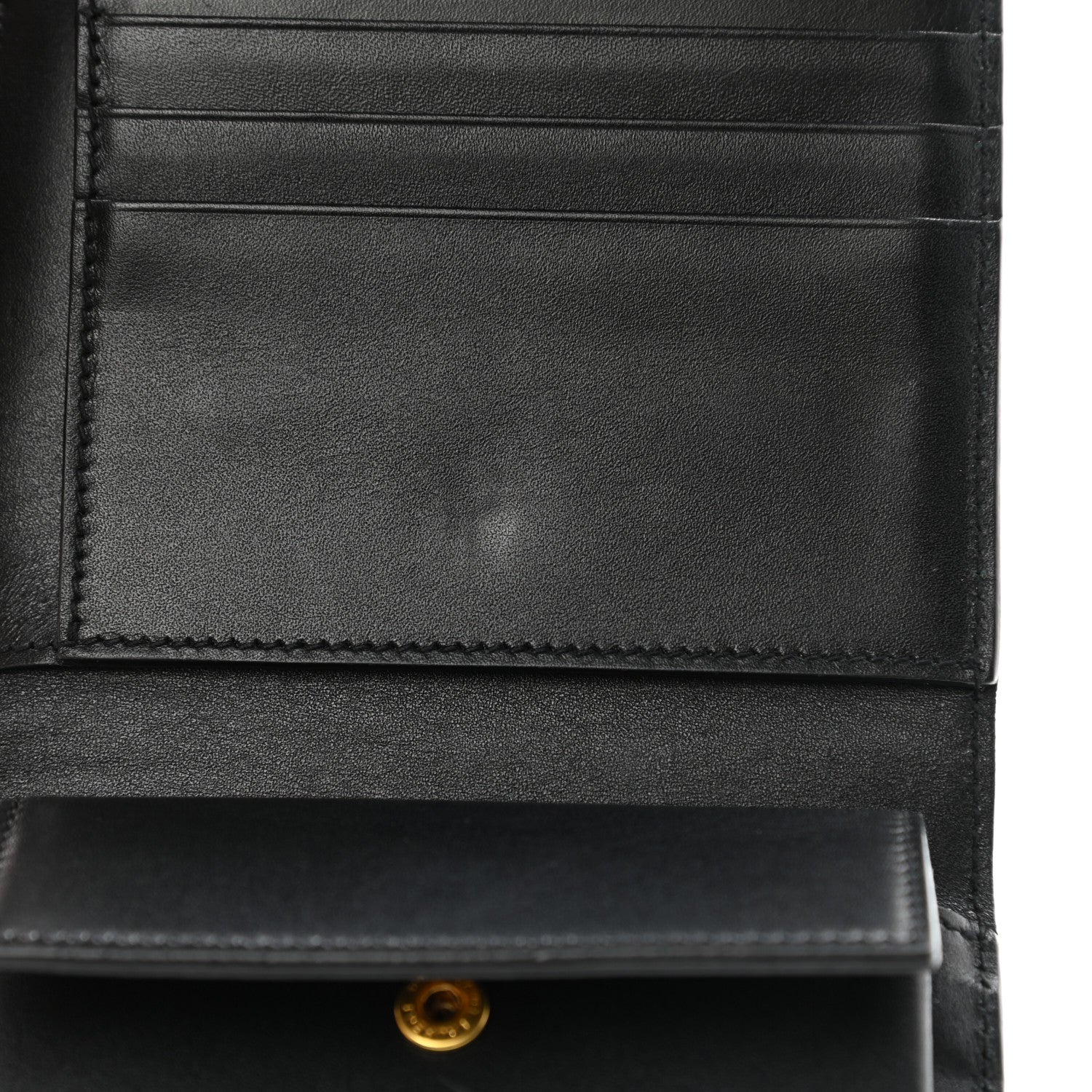 Saint Laurent Smooth Calfskin Compact Wallet Black 10 of 17