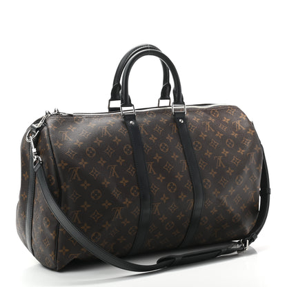 Louis Vuitton Monogram Macassar Keepall Bandouliere 45 3 of 9