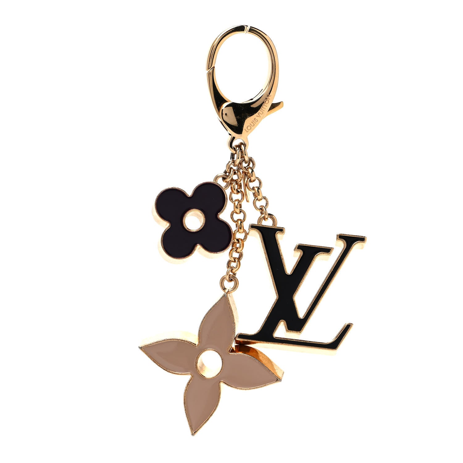 Louis Vuitton Fleur De Monogram Bag Charm Dore 1 of 3
