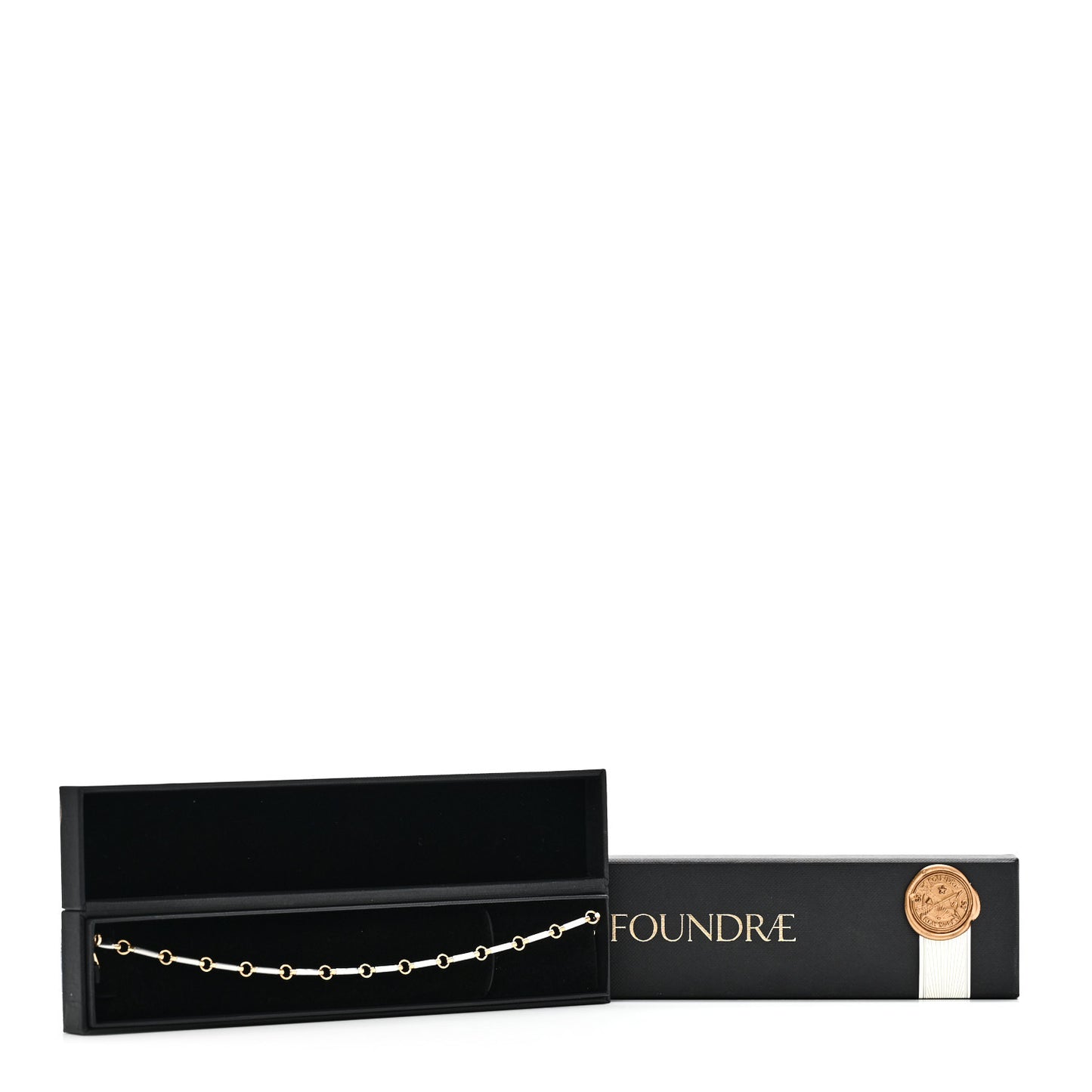 18K Yellow White Gold Element Chain Necklace