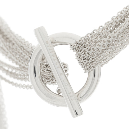 Tiffany Sterling Silver Heart Multi Chain Toggle Necklace 3 of 3