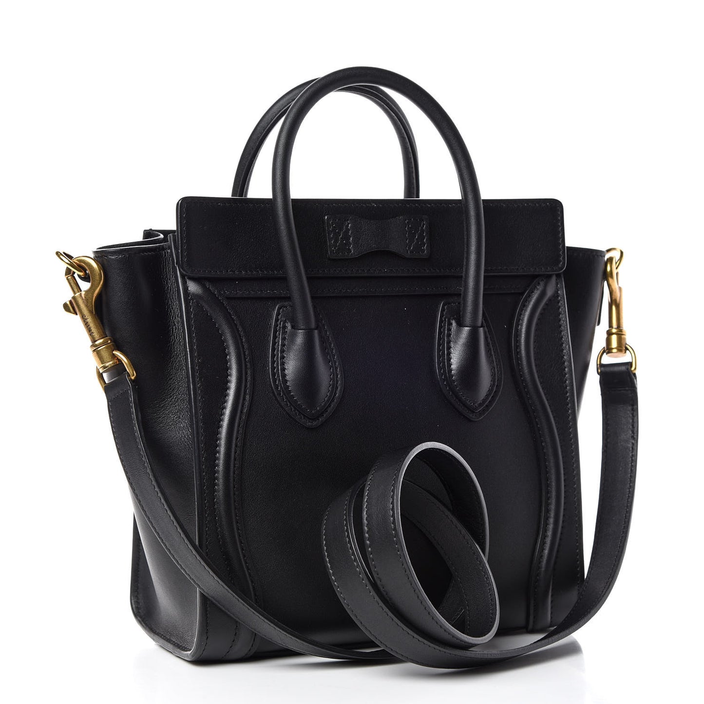 Smooth Calfskin Nano Luggage Black