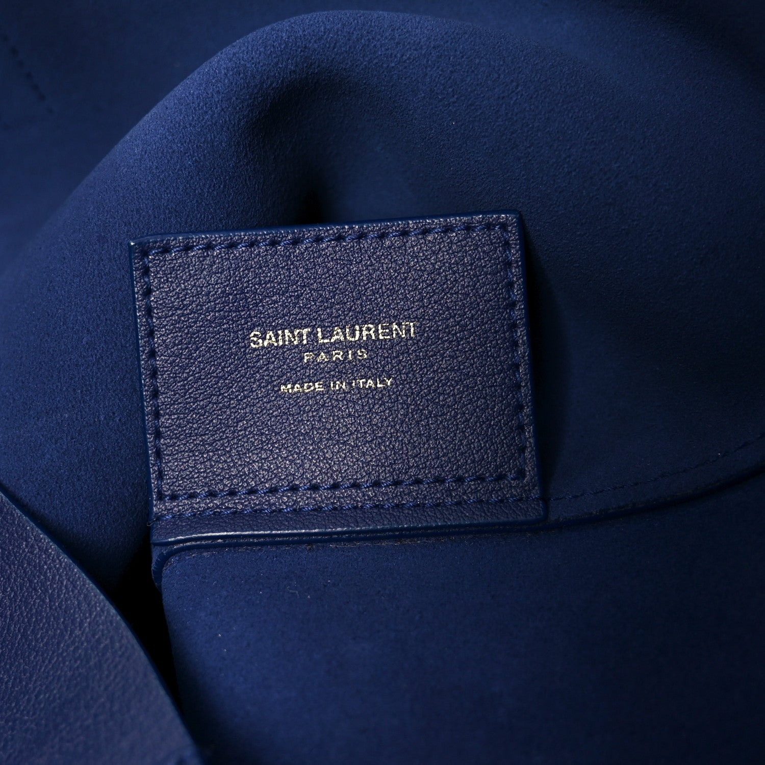 Saint Laurent Calfskin Large Shopping Tote Saphir 6 of 11