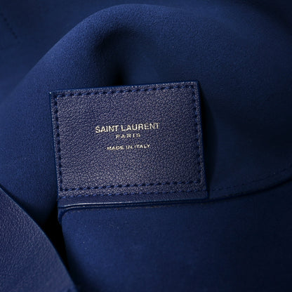 Saint Laurent Calfskin Large Shopping Tote Saphir 6 of 11