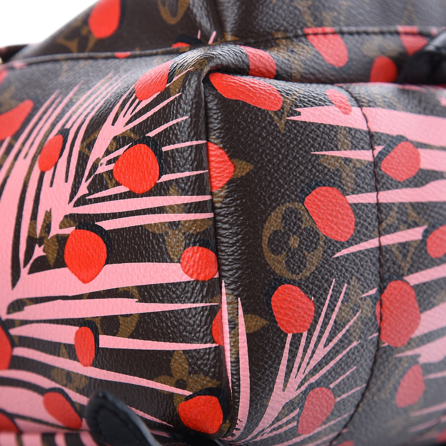 Monogram Jungle Dots Palm Springs Backpack PM Sugar Pink Poppy