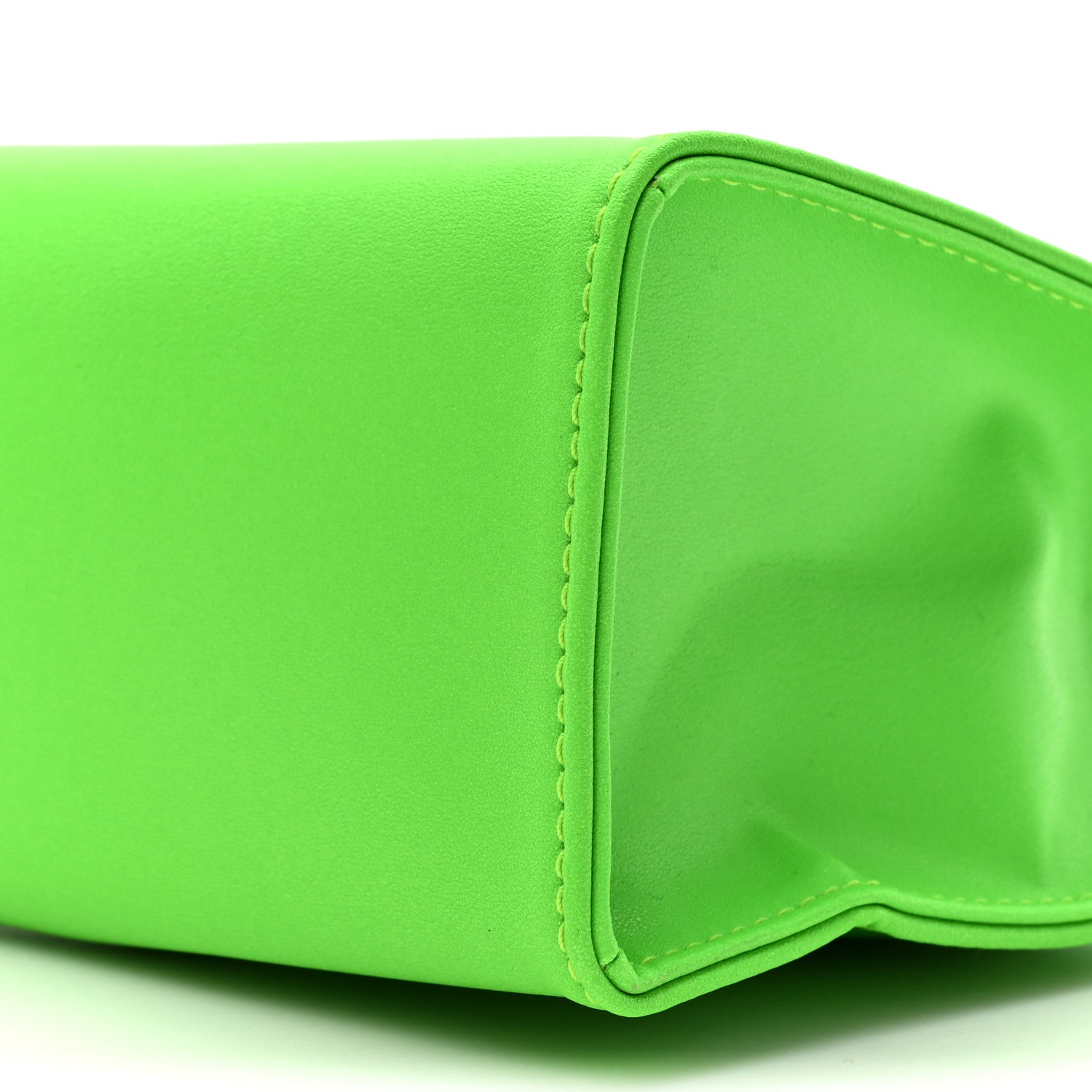 Telfar Vegan Leather Small Shopping Bag Highlighter Green 8 of 13