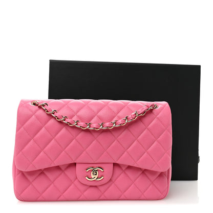 Chanel Caviar Quilted Jumbo Double Flap Pink 11 of 11