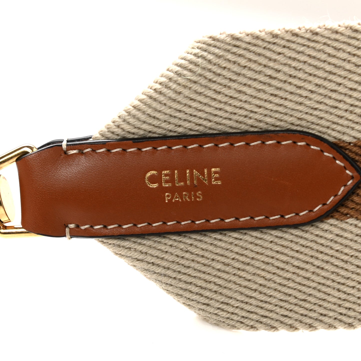 Jacquard Wool Strap Beige