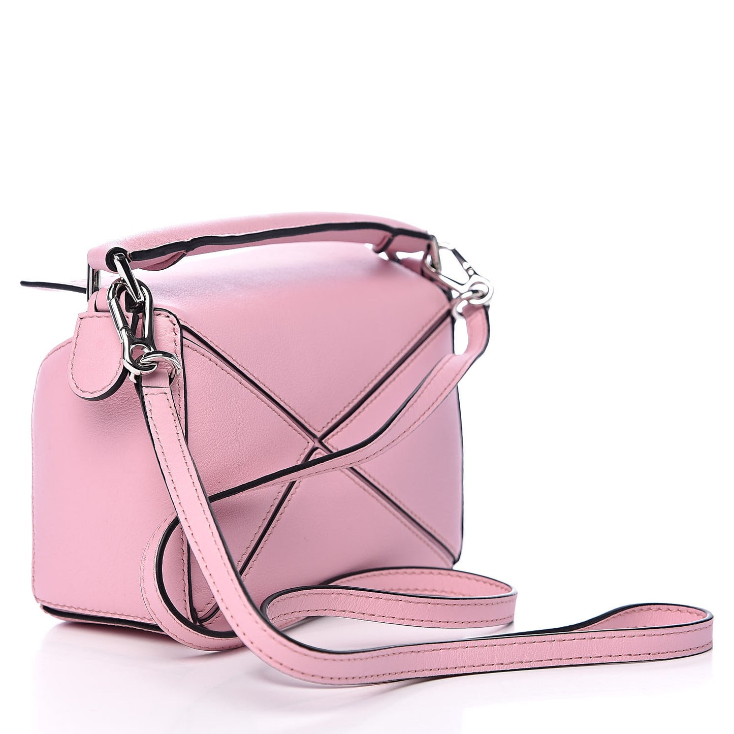 Calfskin Mini Puzzle Bag Pastel Pink