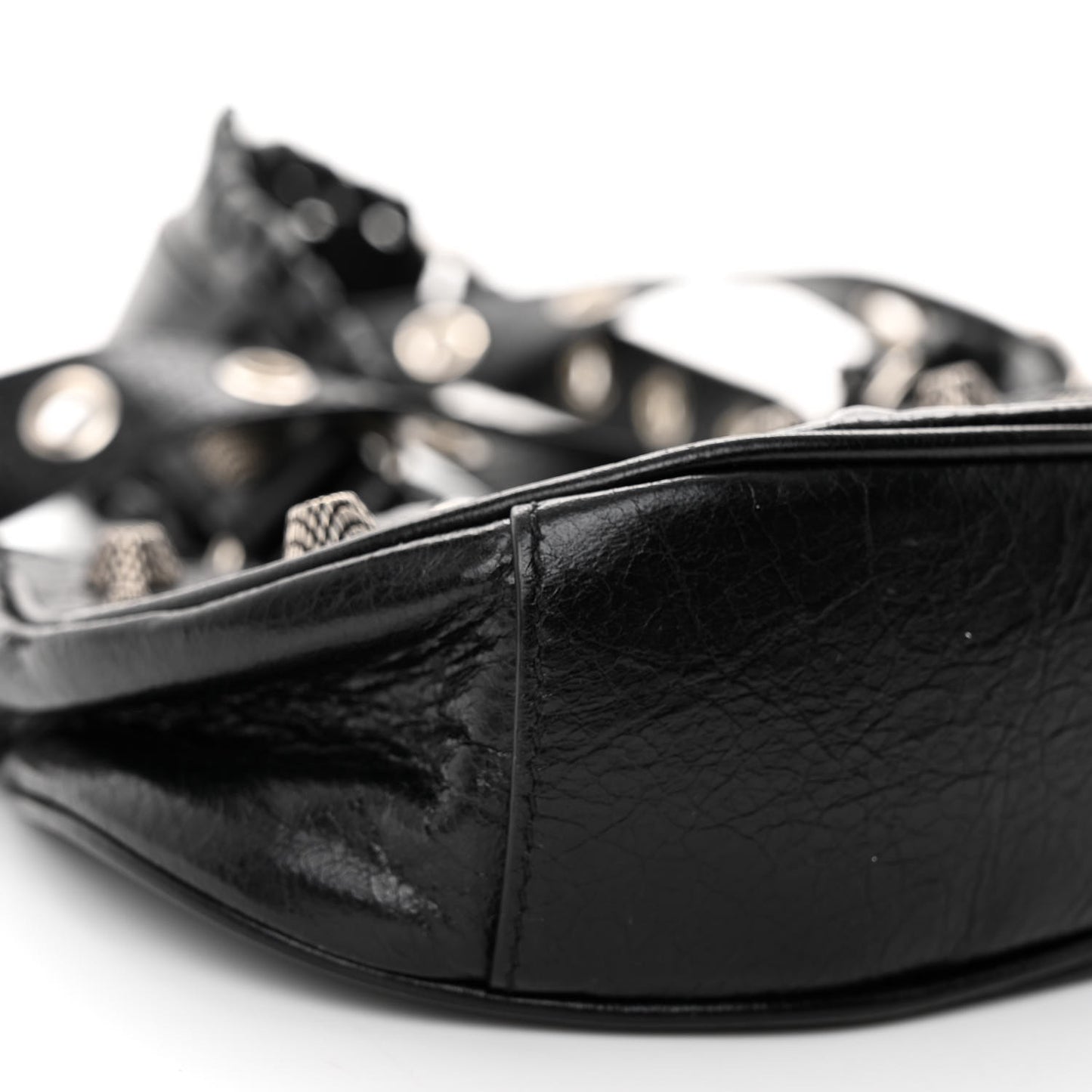 Agneau Arena Le Cagole Shoulder Bag XS Black