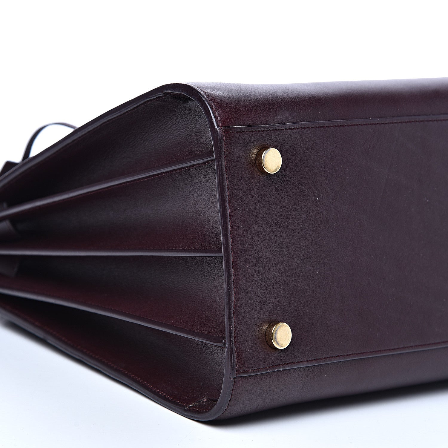 Saint Laurent Calfskin Small Sac De Jour Bordeaux 8 of 14