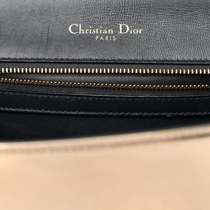 Christian Dior Metallic Patent Micro-Cannage Medium Diorama Flap Bag Gold 14 of 16