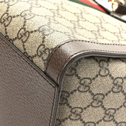 Gucci GG Supreme Monogram Web Medium Ophidia Tote Bag Brown 12 of 12