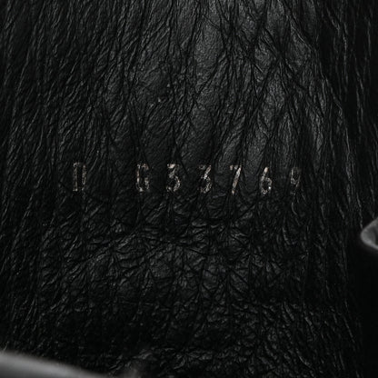 Chanel Calfskin Quilted Lace Up Combat Boots 37 Black 7 of 9