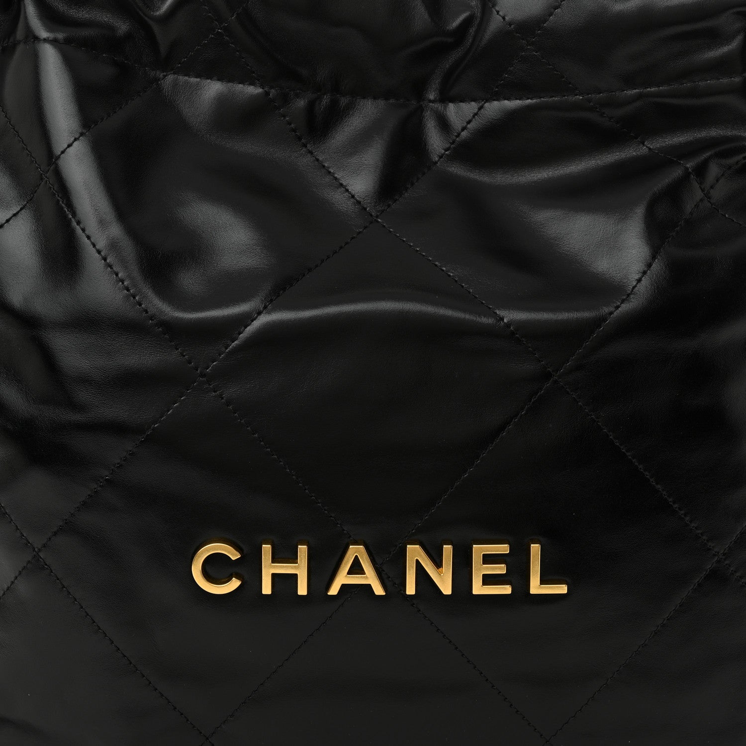 Chanel Shiny Calfskin Quilted Small Chanel 22 Black 9 of 12