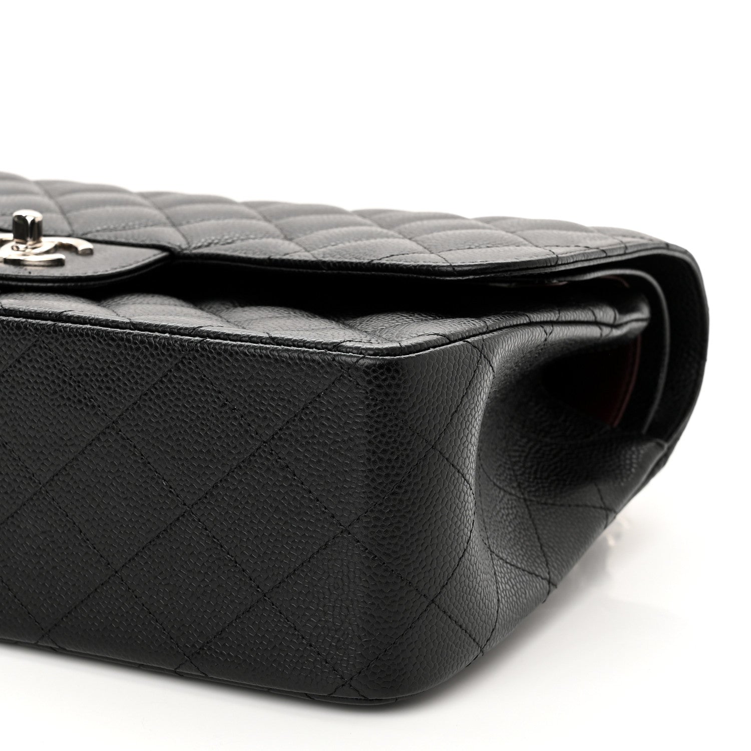 Chanel Caviar Quilted Jumbo Double Flap Black 10 of 12