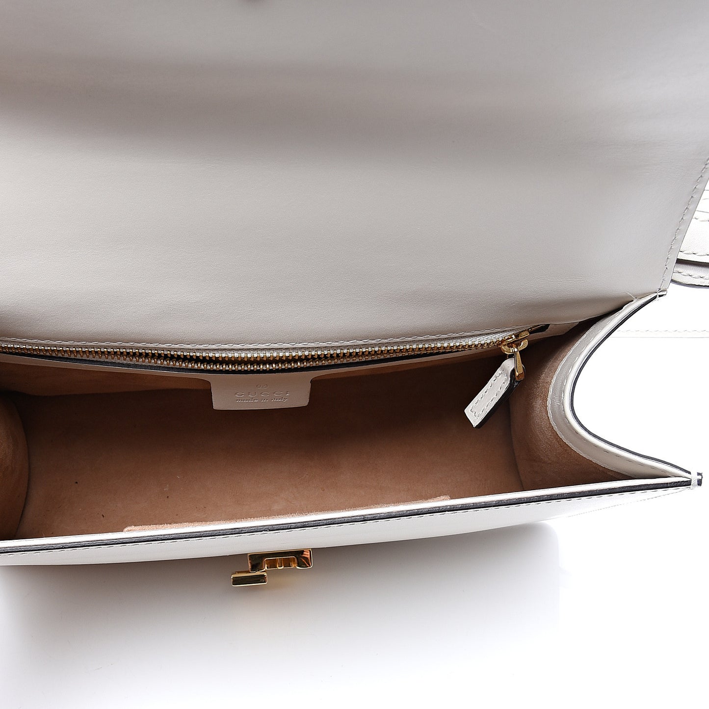 Calfskin Small Sylvie Shoulder Bag Off White
