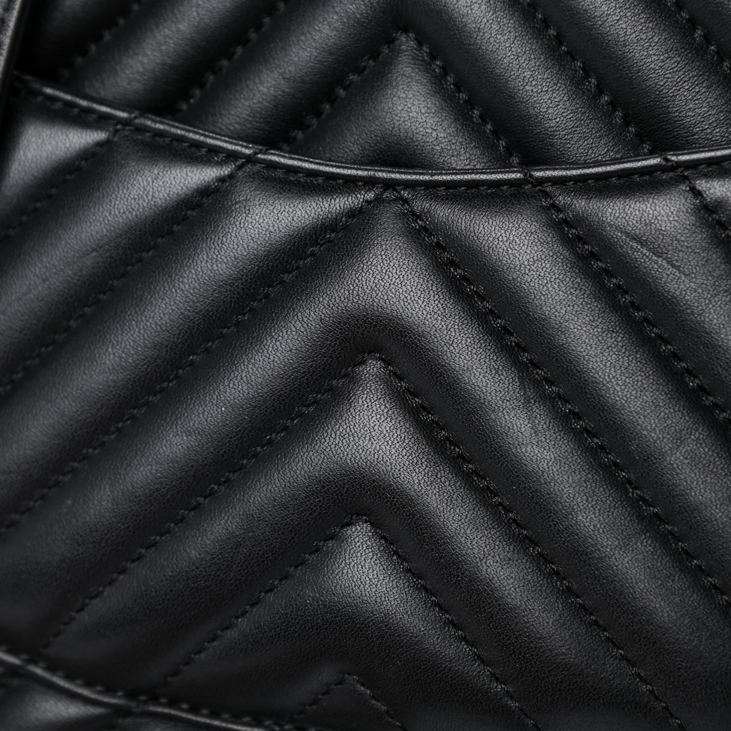 Calfskin Chevron Quilted Small Urban Spirit Backpack Black