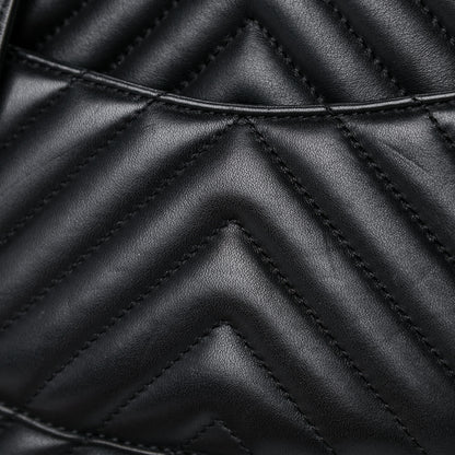 Chanel Calfskin Chevron Quilted Small Urban Spirit Backpack Black 11 of 13