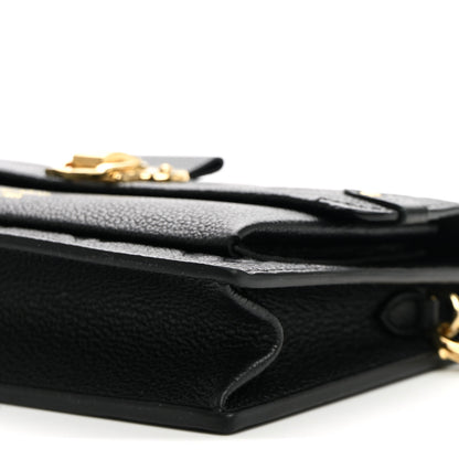 Louis Vuitton Empreinte Vavin Chain Wallet Black 9 of 10