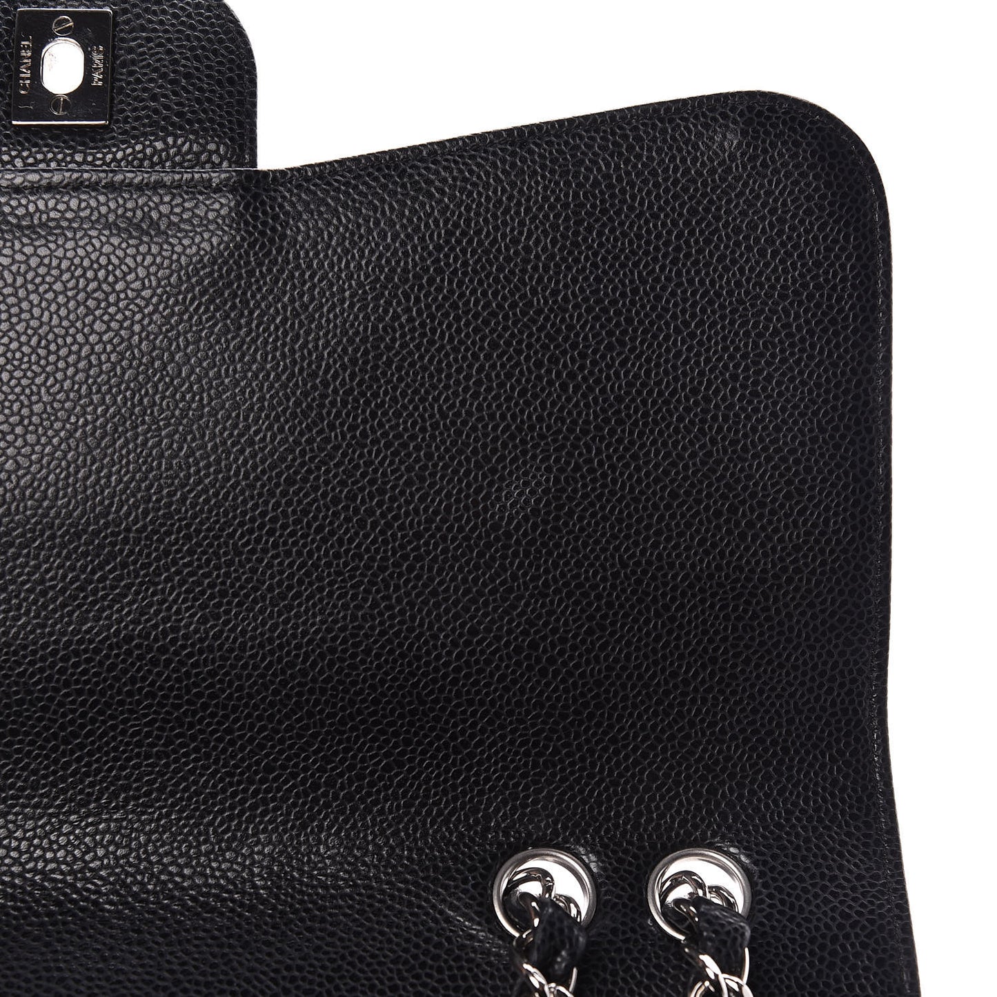 Caviar Quilted Jumbo Single Flap Black