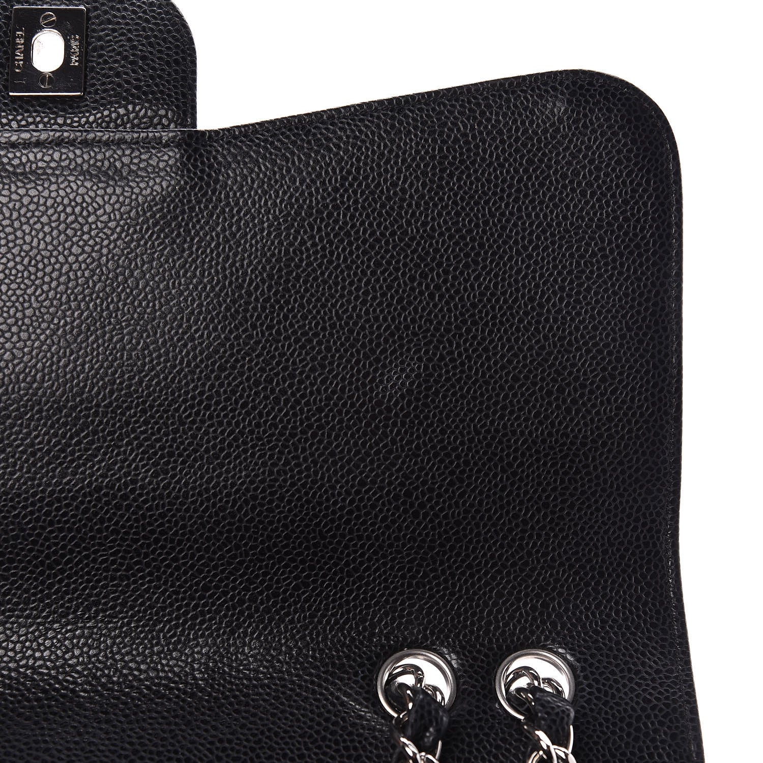 Chanel Caviar Quilted Jumbo Single Flap Black 13 of 17