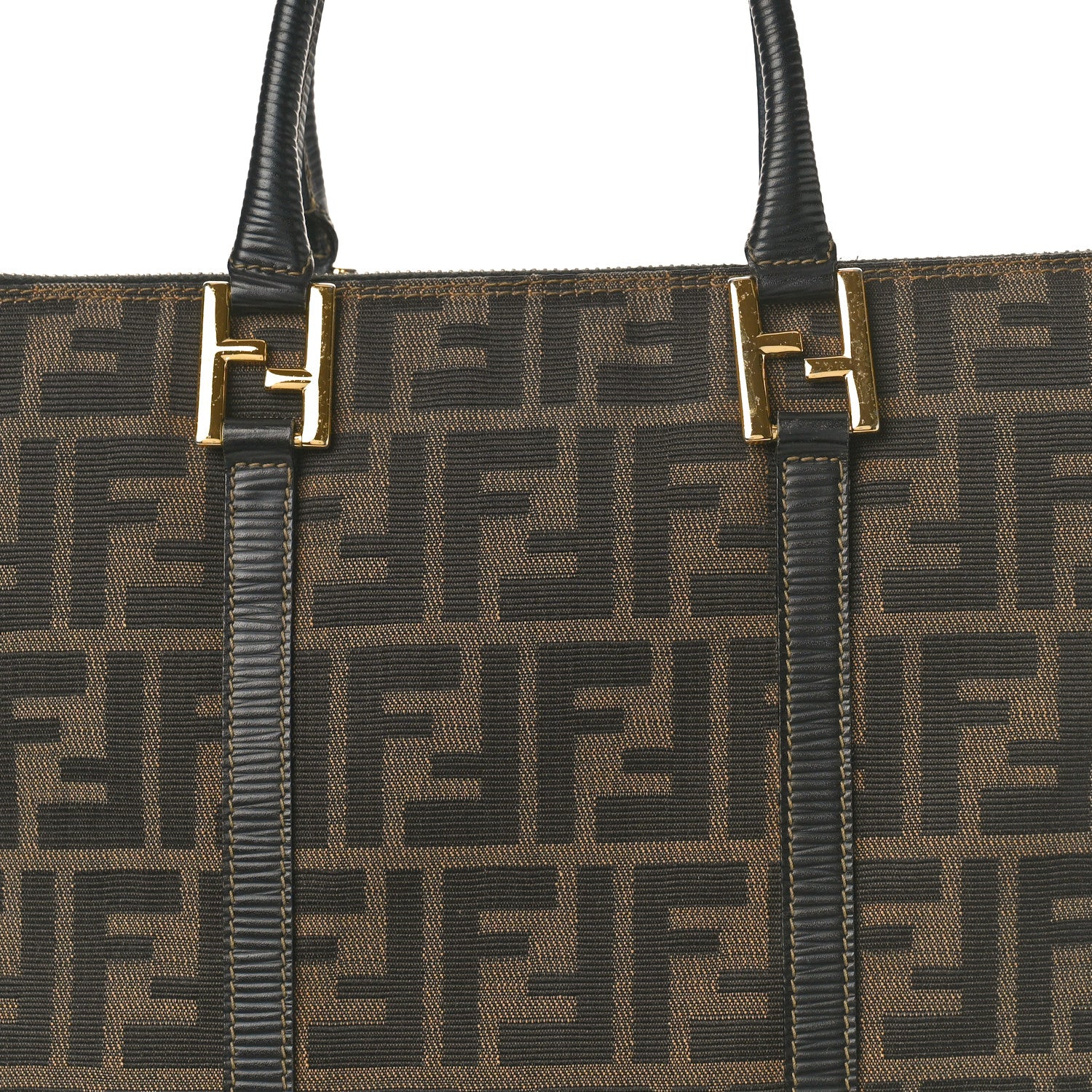 Fendi Zucca Vertical Shopping Tote Tobacco Moro 7 of 11