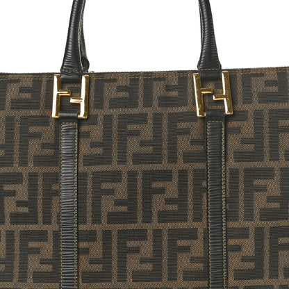 Fendi Zucca Vertical Shopping Tote Tobacco Moro 7 of 11