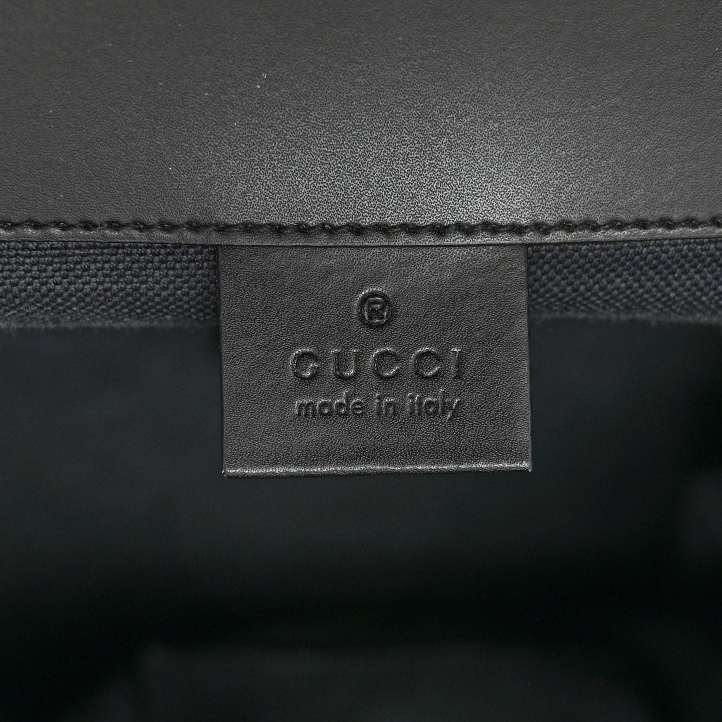 Soft GG Supreme Monogram Calfskin Web Double Buckle Backpack Black