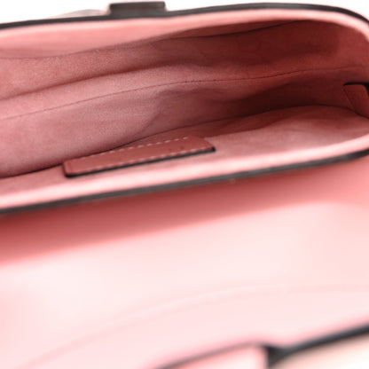 Christian Dior Supple Calfskin Mini Saddle Bag With Strap Old Rose 5 of 13