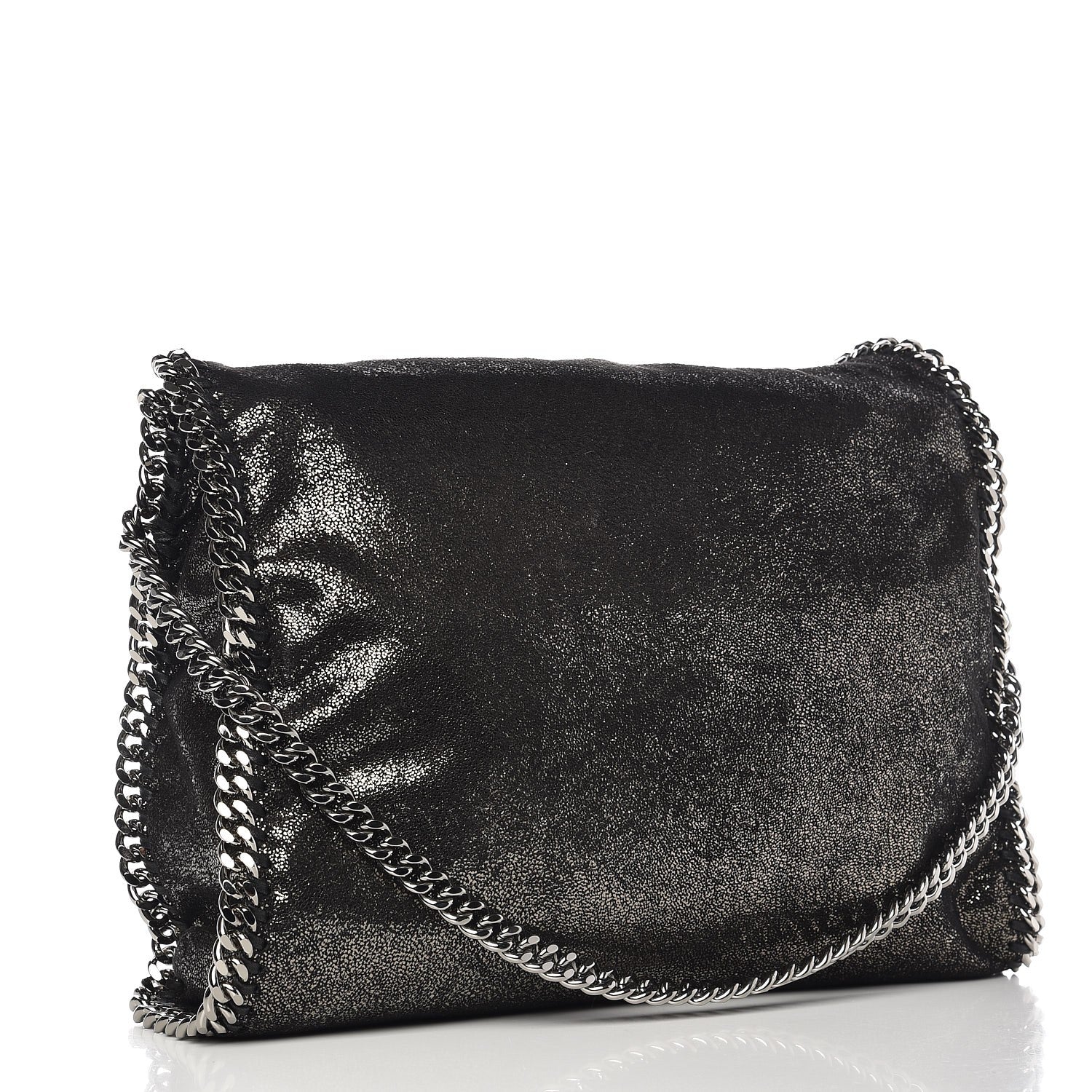 Stella McCartney Shaggy Deer Falabella Fold Over Tote Ruthenium 4 of 8
