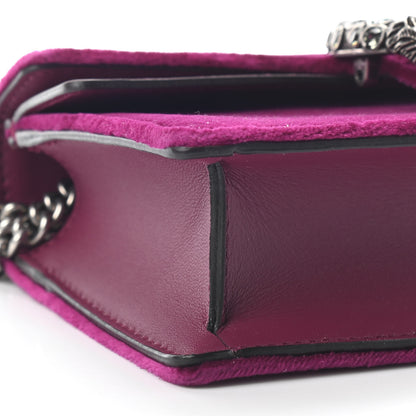 Gucci Velvet Super Mini Dionysus Shoulder Bag Fuchsia Violet Cyclamen 7 of 8