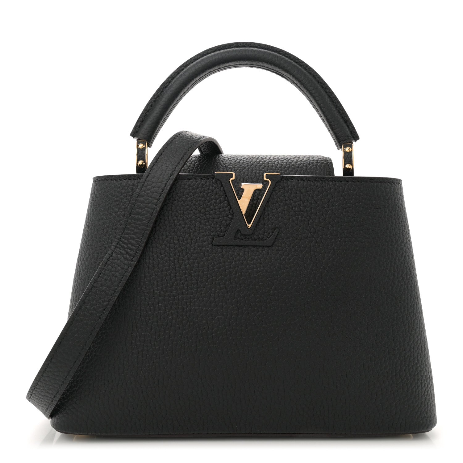 Louis Vuitton Taurillon Capucines BB Black 1 of 9